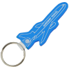 View Image 1 of 1 of Airplane Soft Keychain - Translucent