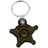 View Image 1 of 1 of Sheriff Badge Soft Keychain - Opaque