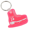 View Image 1 of 1 of Figure Skate Soft Keychain - Translucent