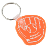 View Image 1 of 1 of Baseball Mitt Soft Keychain - Translucent