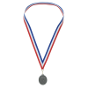 View Image 1 of 3 of 2" Econo Medal with Ribbon - Oval