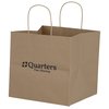 View Image 1 of 1 of Brown Kraft Wide Gusset Paper Bag - 10" x 10-1/4"