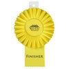View Image 1 of 2 of Pleated Rosette - 6" x 4" - Single Streamer - Pin