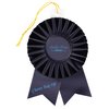 View Image 1 of 2 of Pleated Rosette - 6" x 4" - Double Streamer - String