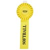 View Image 1 of 2 of Pleated Rosette - 11" x 4" - Single Streamer - Pin