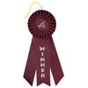 View Image 1 of 2 of Pleated Rosette - 11" x 4" - Triple Streamer - String