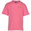 View Image 1 of 2 of Hanes X-Temp Performance T-Shirt - Youth - Heathered - Embroidered