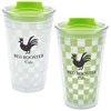 View Image 1 of 4 of Checkered Color Changing Tumbler - 16 oz.