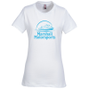 View Image 1 of 2 of Perfect Weight Crew Tee - Ladies' - White