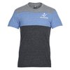 View Image 1 of 4 of Tri-Blend Pieced T-Shirt - Men's