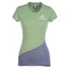 View Image 1 of 4 of Tri-Blend Pieced T-Shirt - Ladies'