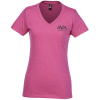 View Image 1 of 3 of District Perfect Blend V-Neck T-Shirt - Ladies'