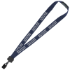 View Image 1 of 5 of Lanyard with Neck Clasp - 7/8" - 32" - Large Metal Bulldog Clip - 24 hr