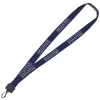 View Image 1 of 4 of Lanyard with Neck Clasp - 7/8" - 32" - Plastic Swivel Snap Hook - 24 hr