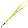 View Image 1 of 2 of Smooth Nylon Lanyard - 1/2" - 32" - Metal Lobster Claw - 24 hr