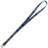 View Image 1 of 2 of Smooth Nylon Lanyard - 1/2" - 34" - Plastic O-Ring - 24 hr