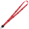 View Image 1 of 2 of Smooth Nylon Lanyard - 3/4" - 32" - Plastic O-Ring - 24 hr