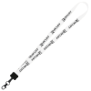 View Image 1 of 4 of Smooth Nylon Lanyard - 3/4" - 36" - Metal Lobster Claw - 24 hr