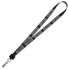 View Image 1 of 2 of Smooth Nylon Lanyard - 3/4" - 34" - Snap with Metal Bulldog Clip - 24 hr