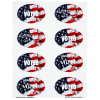 View Image 1 of 1 of Quick & Colorful Sheeted Label - Oval 2" x 3"