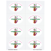 View Image 1 of 1 of Quick & Colorful Perforated Sheeted Label - Oval 2" x 3"