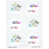 View Image 1 of 1 of Quick & Colorful Perforated Sheeted Label - Circle 2-3/4"