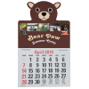 View Image 1 of 2 of Paws and Claws Press-n-Stick Calendar-Bear