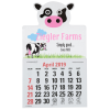 View Image 1 of 2 of Paws and Claws Press-n-Stick Calendar-Cow