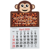 View Image 1 of 2 of Paws and Claws Press-n-Stick Calendar-Monkey