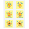 View Image 1 of 1 of Quick & Colorful Perforated Sheeted Label - Square 2-3/4" x 2-3/4"
