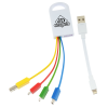 View Image 1 of 4 of 4-in-1 Charging Cable - Multicolor