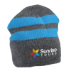 View Image 1 of 2 of Fleece Lined Stripe Beanie