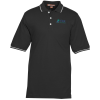 View Image 1 of 3 of Harriton 5.6 oz. Easy Blend Tipped Polo - Men's