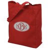 View Image 1 of 2 of Colored Canvas Hook and Loop Closure Tote Bag