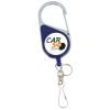View Image 1 of 4 of Heavy Duty Clip On Retractable Badge Holder - Round