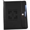 View Image 1 of 4 of Cutter & Buck Performance Zippered Padfolio - 24 hr