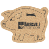 View Image 1 of 1 of Cork Coaster - Piggy Bank