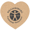 View Image 1 of 1 of Large Cork Coaster - Heart