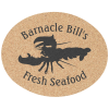 View Image 1 of 1 of Large Cork Coaster - Oval