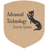 View Image 1 of 1 of Large Cork Coaster - Shield