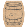 View Image 1 of 1 of Large Cork Coaster - Barrel