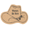 View Image 1 of 1 of Large Cork Coaster - Cowboy Hat