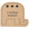 View Image 1 of 1 of Large Cork Coaster - Elephant