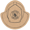 View Image 1 of 1 of Large Cork Coaster - Fire Helmet