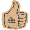View Image 1 of 1 of Large Cork Coaster - Thumbs Up
