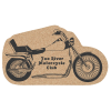 View Image 1 of 1 of Large Cork Coaster - Motorcycle