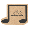 View Image 1 of 1 of Large Cork Coaster - Music Note