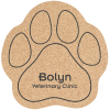 View Image 1 of 1 of Large Cork Coaster - Paw