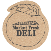 View Image 1 of 1 of Large Cork Coaster - Peach