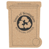 View Image 1 of 1 of Large Cork Coaster - Recycle Bin